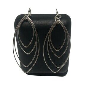 Jacmel Sterling Silver Dangle Drop Earrings French Hook Stamped 925 JCM Thailand